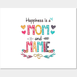 Happiness Is A Mom And Mamie Wildflower Happy Mother's Day Posters and Art